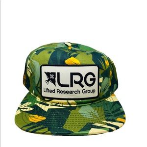 Lifted Research Group LRG Cap Snapback Tropical Baseball Hat Cap, Green